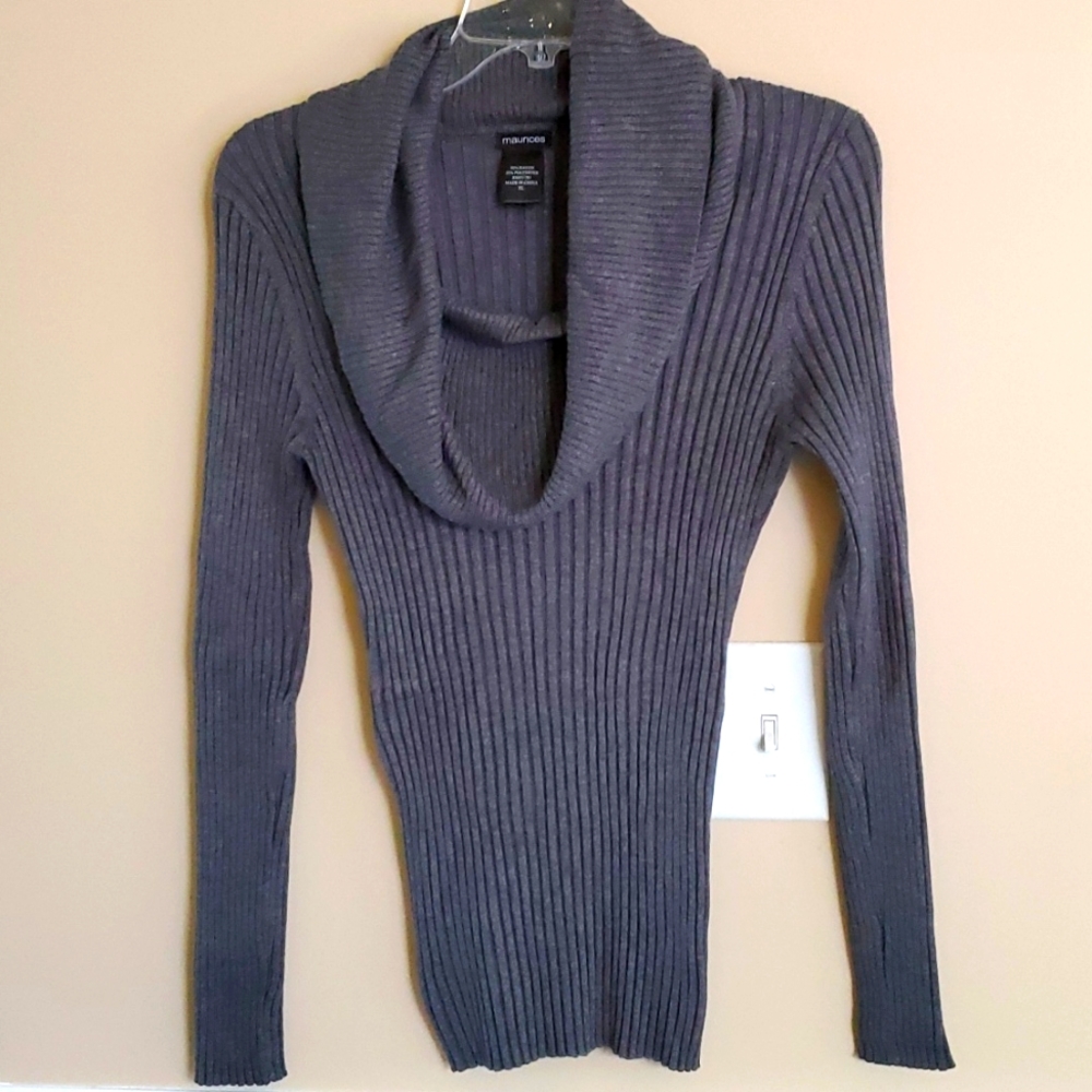 Gray cowlneck Sweater